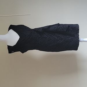 COPY - Eva Mendes New York & Company Black Lace Sheath Size 8